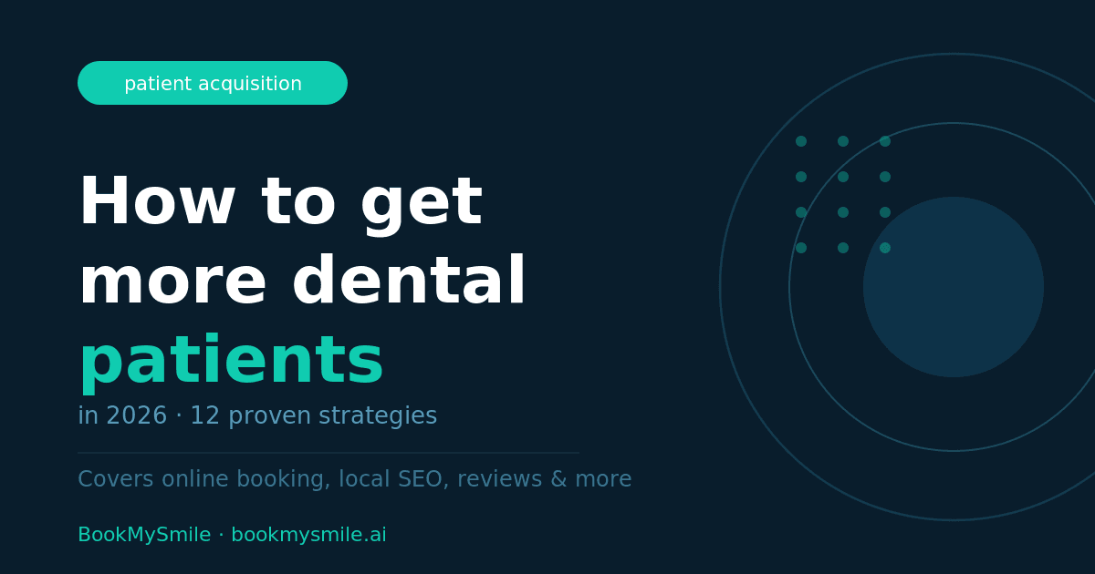 How to Get More Dental Patients in 2026 (12 Strategies That Actually Work)